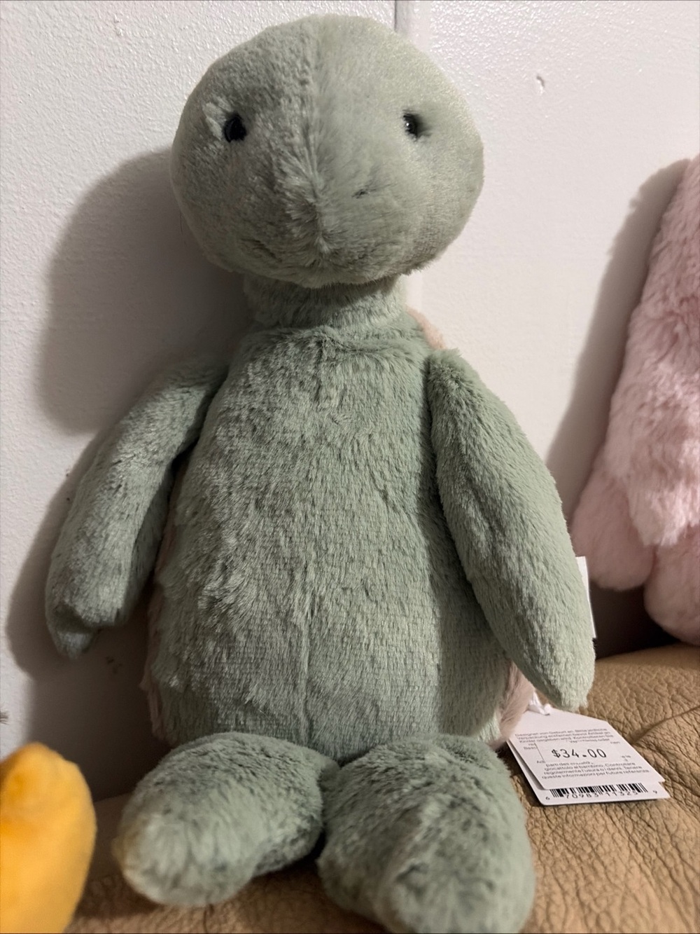 Jellycat Bashful Turtle in Sage Green Plush